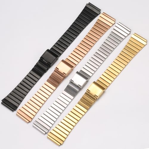 XBDSW 18mm Stainless Steel Replacement Watchband Compatible with Casio F-108WH AE1200WH A168WA A158WA LA670WGA A700W Women's and Men's Watch Accessories (Silver1) - Image 5