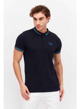 Men Regular Fit Short Sleeve Brand Logo Polo Shirt, Navy - pzsku/Z421F4C496A5D48F509ADZ/45/_/1737642202/4e3f123e-2db6-4ecd-9e1f-1e58a826c112