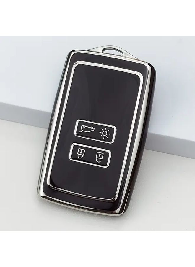 Black Car Key Protective Cover for Renault Koleos Soft TPU Case Anti Drop Durable - Image 4