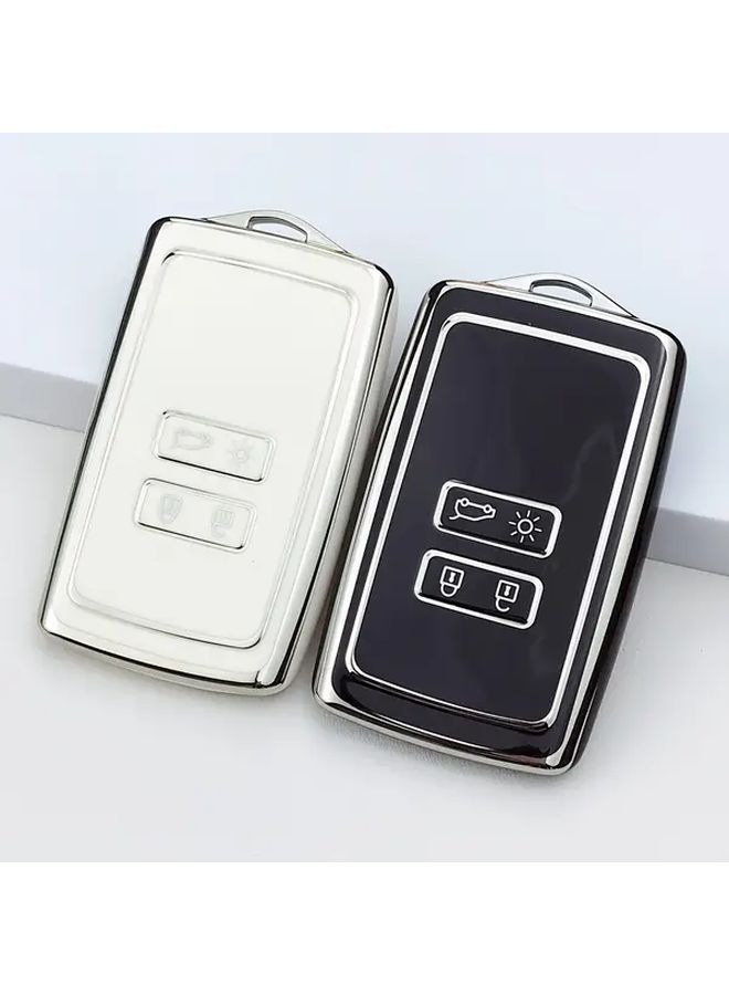 Black Car Key Protective Cover for Renault Koleos Soft TPU Case Anti Drop Durable - Image 1
