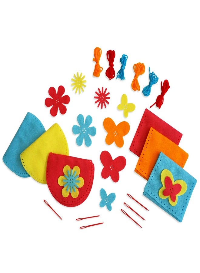Serabeena Sew Your Own Purses - Sewing Kit for Kids - Felt Crafts for Kids - Sewing Ages 4-8 Plus - Felt Kit - Helps Develop Fine Motor Skills - DIY Kits with 6 Purses & Accessories - Image 4