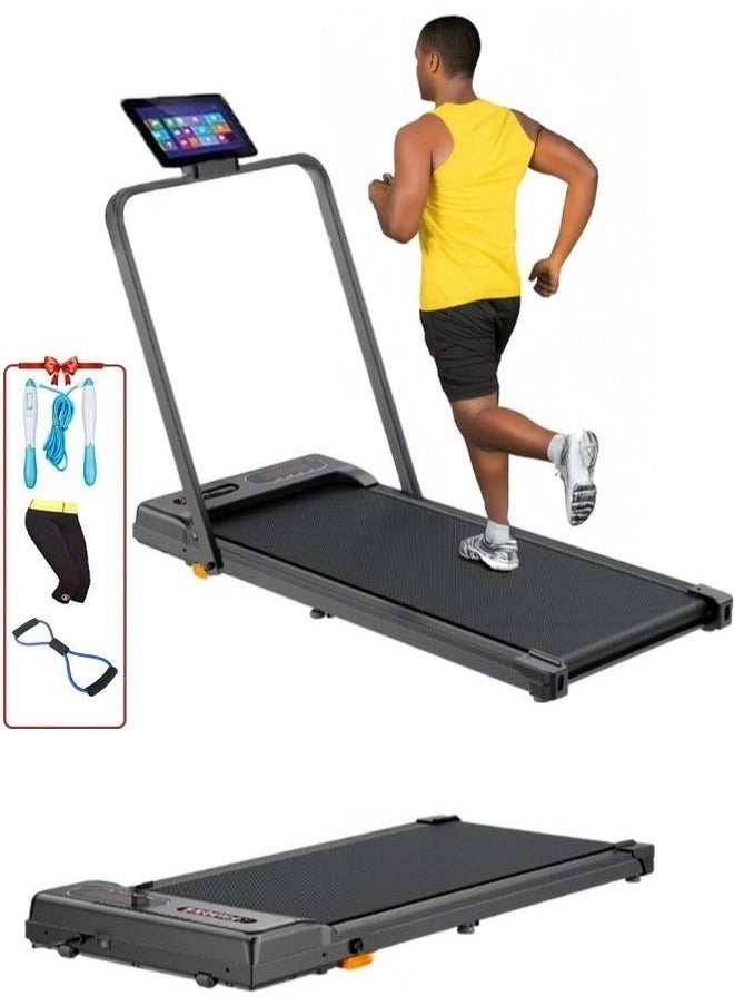 Universal Hydraulic Treadmill 90kg Capacity 1.75HP 2-in-1 Foldable 2-Level Manual Incline with Remote Control, Equipped with iPad Holder and Wheels for Easy Mobility - pzsku/Z421F6111055C5B01DE0FZ/45/1742506459/86fab81e-dec4-4e30-be8e-fdc234068894