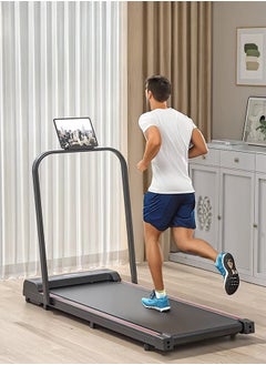 Universal Treadmill 100kg Capacity 1.75HP 2-in-1 Foldable 2-Level Manual Incline with Remote Control, Equipped with iPad Holder and Wheels for Easy Mobility