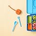 Omie OmieBox Utensil Refill Pack for OmiePod Matches Capri Blue Sunrise Orange or Mint Green OmieBox Utensil Set with Case Reusable Travel Lunch Boxes 3 spoons 3 forks PODS NOT INCLUDED - Image 4