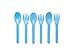 Omie OmieBox Utensil Refill Pack for OmiePod Matches Capri Blue Sunrise Orange or Mint Green OmieBox Utensil Set with Case Reusable Travel Lunch Boxes 3 spoons 3 forks PODS NOT INCLUDED - Image 1