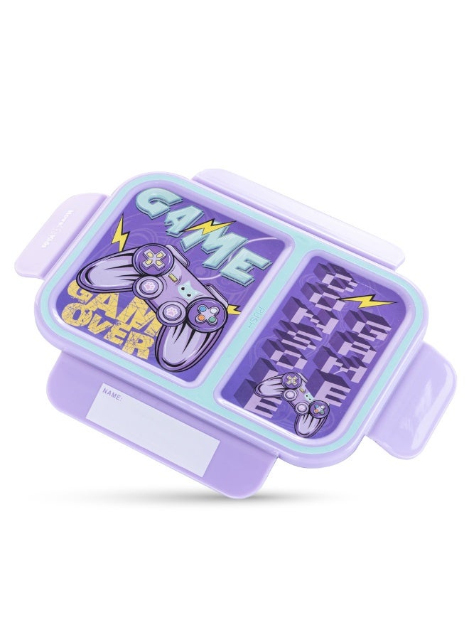 Nova Kids 2 Compartment Bento Lunch Box - Gamer Mauve - Image 5