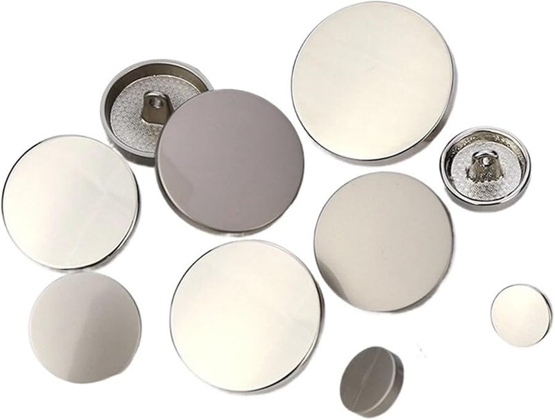 Black 10mm Sewing Buttons 30pcs for Clothes Windbreaker Shirt Sofa Decorations - Image 5