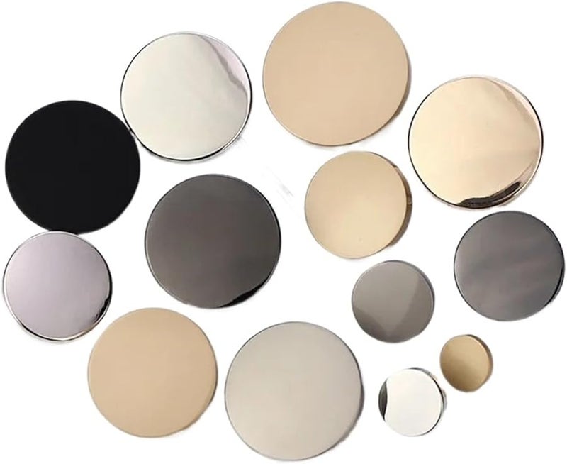 Black 10mm Sewing Buttons 30pcs for Clothes Windbreaker Shirt Sofa Decorations - Image 3