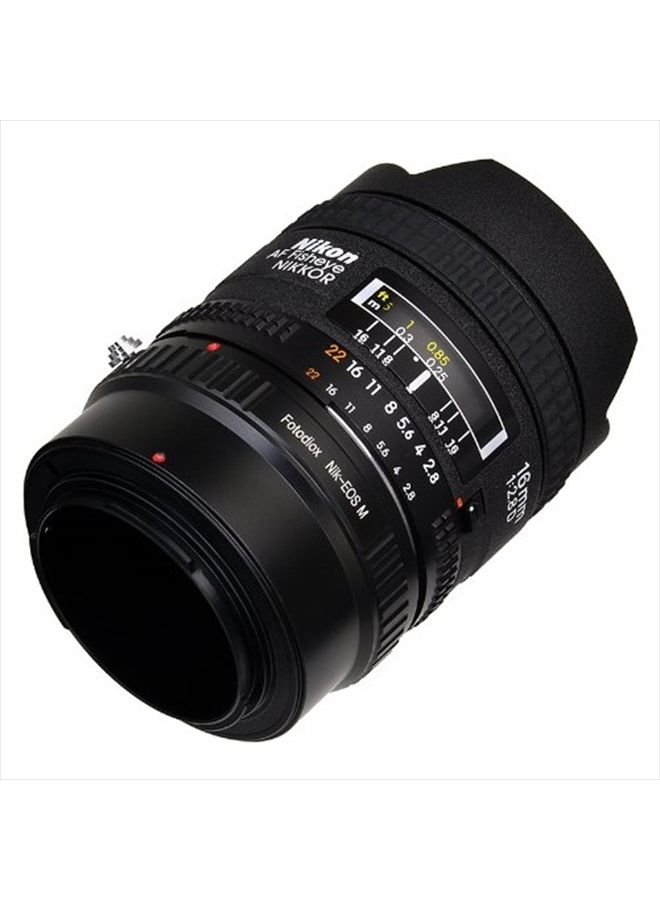 Fotodiox Lens Mount Adapter Compatible with Nikon F-Mount Lenses to Canon EOS M EF-M Mount Cameras - Image 4