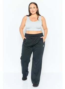 KANGOL Women Regular Fit Brand Logo Sweatpants , Black  - Image 3