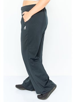 KANGOL Women Regular Fit Brand Logo Sweatpants , Black  - Image 4