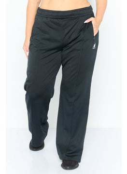KANGOL Women Regular Fit Brand Logo Sweatpants , Black  - Image 1