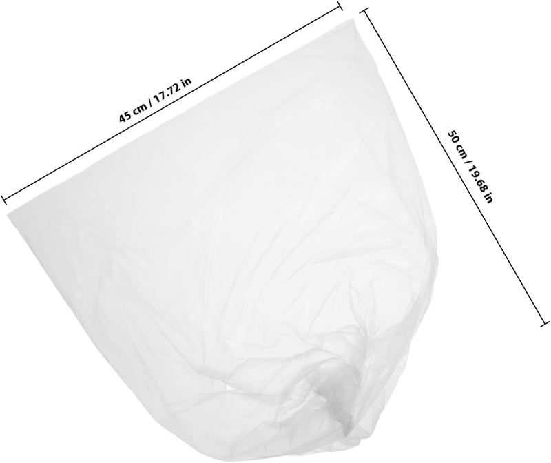 Trash Bags Roll 2.6 Gallon 45x50cm White Starch-based Kitchen Garbage Bags 100pcs Eco-friendly Bathroom Wastebasket Liners - Image 2