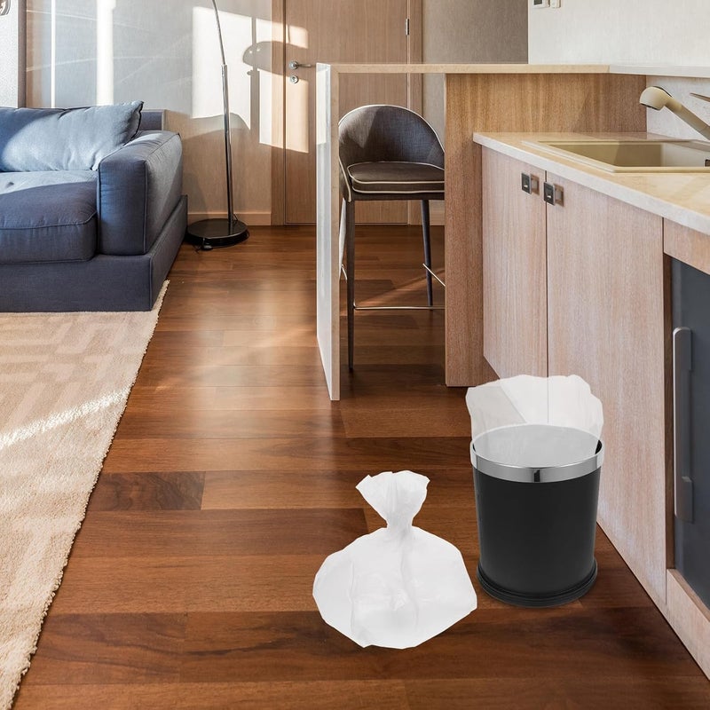 Trash Bags Roll 2.6 Gallon 45x50cm White Starch-based Kitchen Garbage Bags 100pcs Eco-friendly Bathroom Wastebasket Liners - Image 5