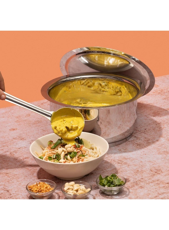 VINOD وعاء فينود من الفولاذ المقاوم للصدأ 304 مع غطاء - 22 سم، 4 ل (صديق لل induction) - Image 5