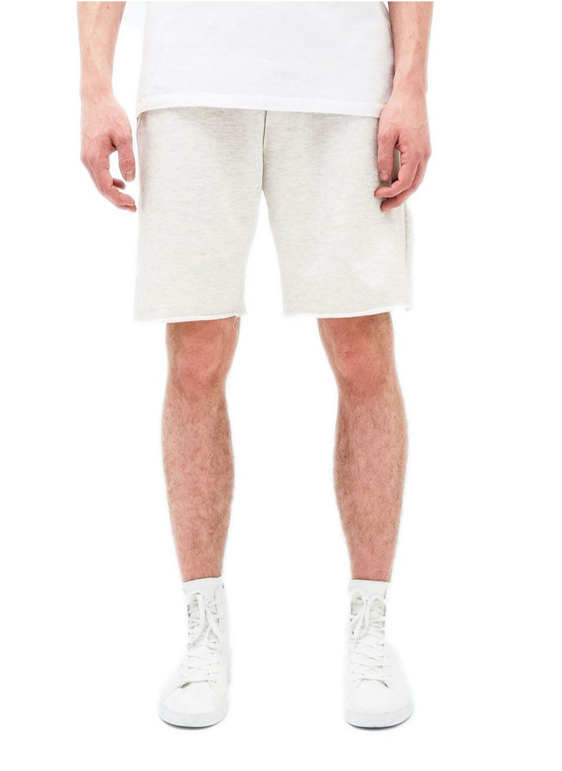 LOUD UNIVERSE Men's Cotton Bermuda Shorts with Drawstring – Casual Lightweight Knee-Length Summer Shorts  - Image 1
