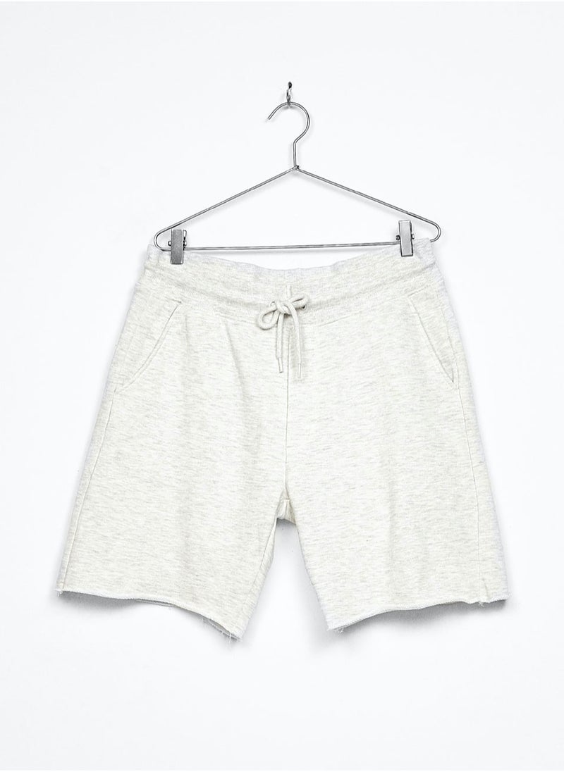 LOUD UNIVERSE Men's Cotton Bermuda Shorts with Drawstring – Casual Lightweight Knee-Length Summer Shorts  - Image 2