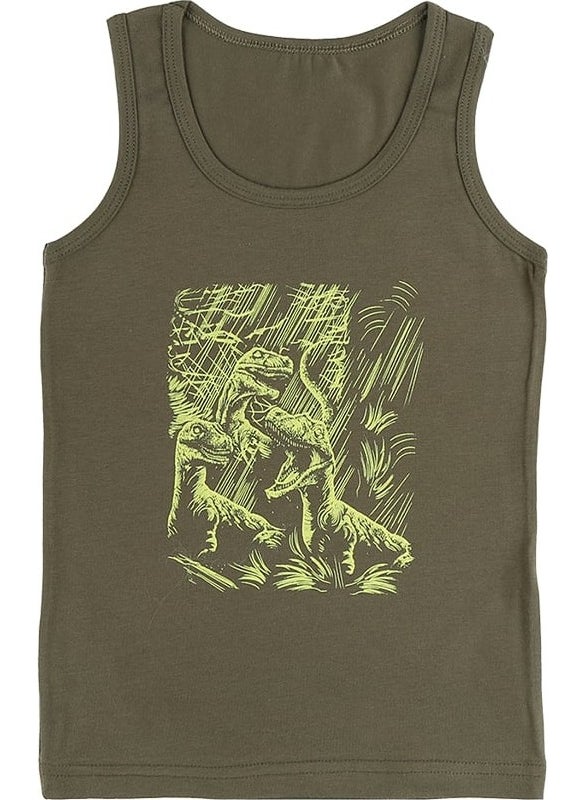 Donella - 5 Pack Dragon Printed Boy Undershirt - 777006 - Image 1