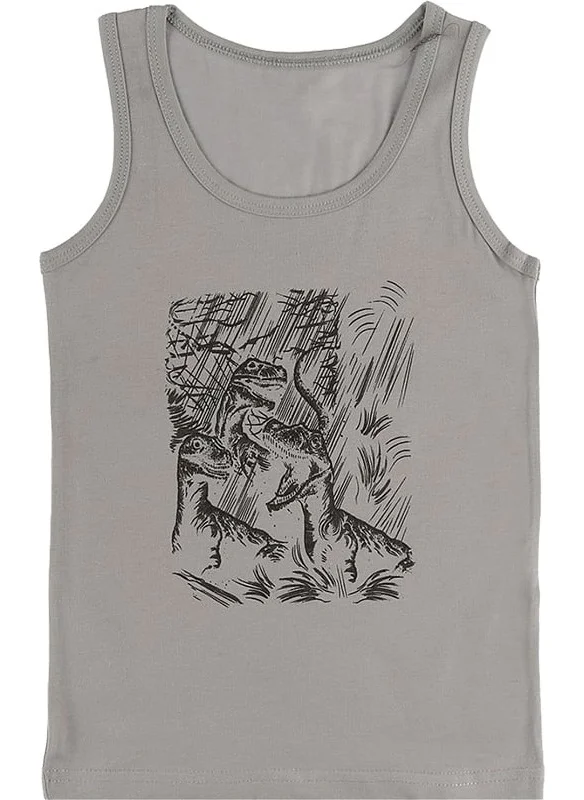 Donella 5 Pack Dragon Printed Boy Undershirt - 777006