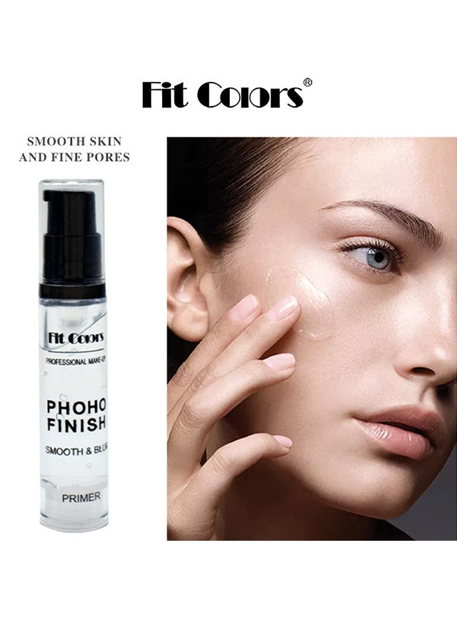 Fit Colors برايمر مكياج الوجه غير المرئي ، برايمر قاعدة ماكياج غير لامع للوجه ، مصغر المسام ، حشو ممحاة المسام بدون مسام ، برايمر مكياج للتحكم في الزيت لإخفاء التجاعيد والخطوط الدقيقة - Image 4