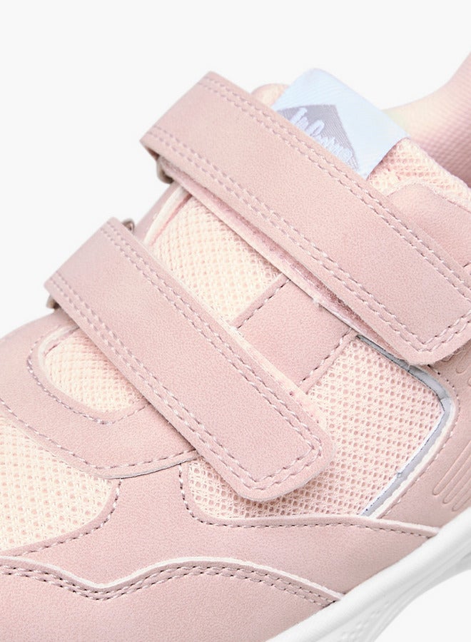 Lee Cooper Girls' Panelled Sneakers with Hook and Loop Closure - Image 4