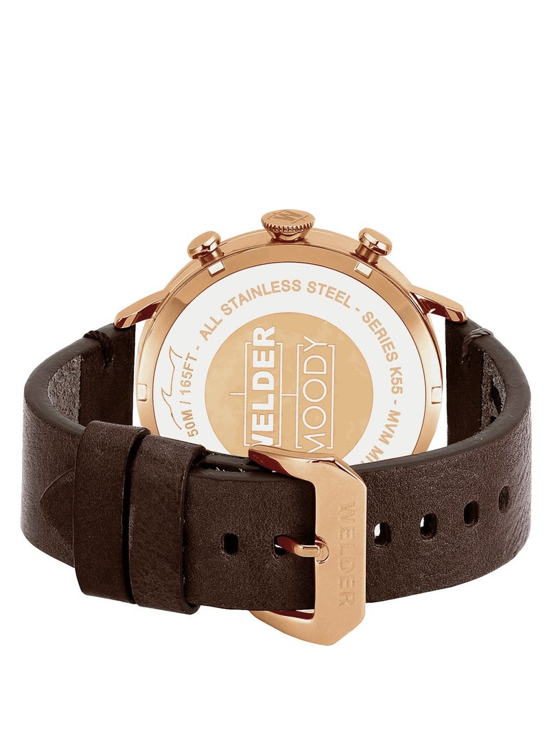 Welder Moody Watch WWRC314 Men's Wristwatch 45 mm Leather Strap - Image 2