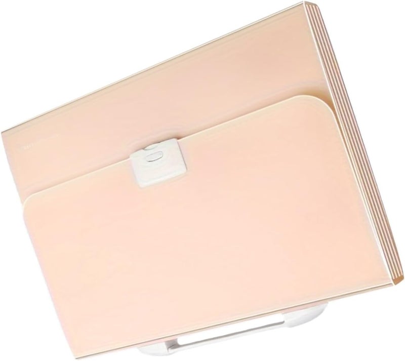 Solid anti-deform Dioche Accordian File Folder Organizer - 13 Pocket Expanding File Box/Cover with Handle, Cover, Includes 12 Labels for Home Office School - Light Purple (Pink) Batch uniform stable quality - Image 2