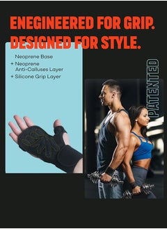 Polish'D Gym Gloves, Lightweight Breathable Workout Gloves, Padded Weight Lifting Gloves with Wrist Support for Comfort, Protection, Palm Protection For Fitness, Weightlifting and Pull Ups, Anti Sweat Gym Accessories  - Image 2