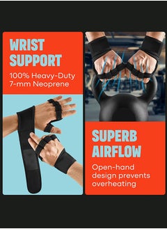 Polish'D Gym Gloves, Lightweight Breathable Workout Gloves, Padded Weight Lifting Gloves with Wrist Support for Comfort, Protection, Palm Protection For Fitness, Weightlifting and Pull Ups, Anti Sweat Gym Accessories  - Image 4