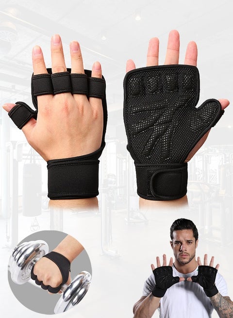 Gym Gloves, Lightweight Breathable Workout Gloves, Padded Weight Lifting Gloves with Wrist Support for Comfort, Protection, Palm Protection For Fitness, Weightlifting and Pull Ups, Anti Sweat Gym Accessories