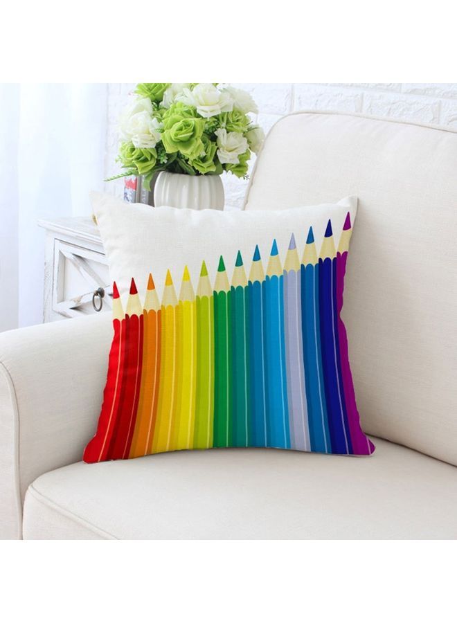 NIBEMINENT Decorative Printed Cushion Cover Multicolour