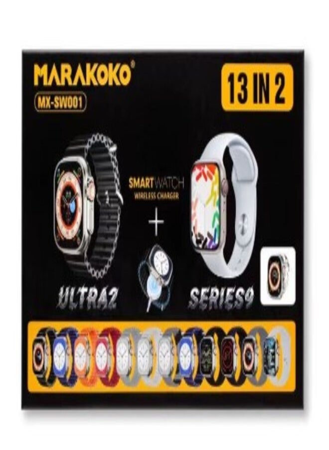 Marakoko - 13 in 2 Smart Watch With Multiple Replaceable Straps - Image 1