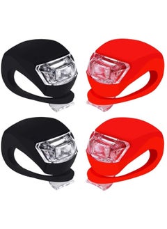 Bike Lights Front and Back, Headlight Taillight Bicycle Set with Waterproof Silicone Housing For Cycling Safety