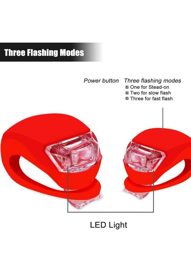 Y&D - Bike Lights Front and Back, Headlight Taillight Bicycle Set with Waterproof Silicone Housing For Cycling Safety - Image 1