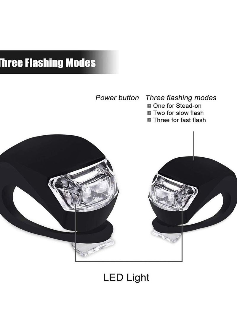 Y&D - Bike Lights Front and Back, Headlight Taillight Bicycle Set with Waterproof Silicone Housing For Cycling Safety - Image 1