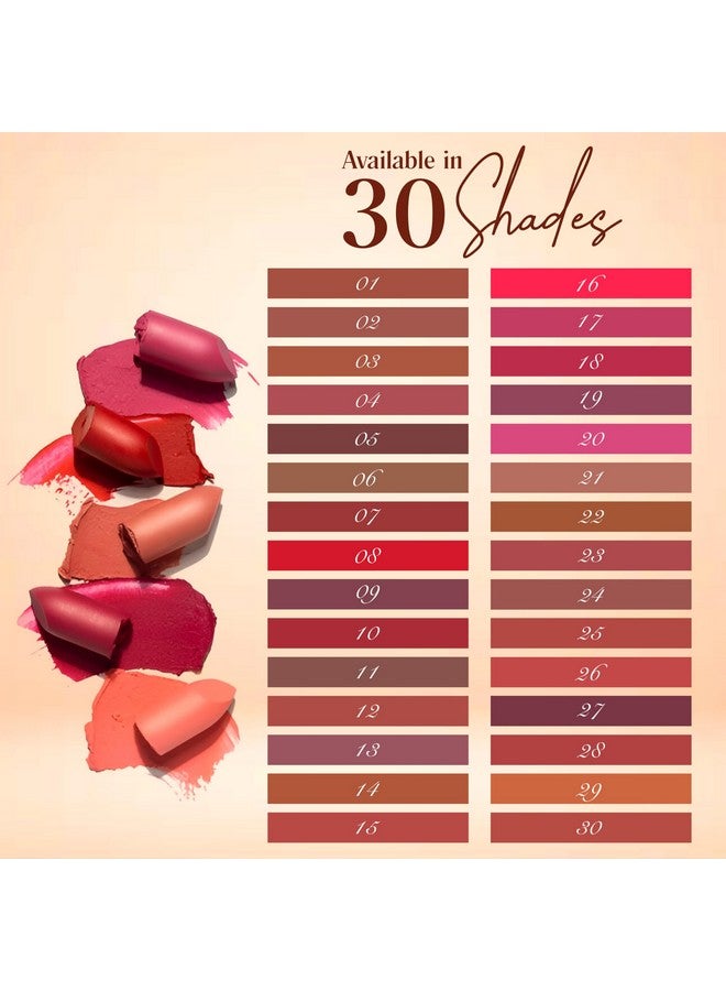 JUST GOLD روج كريمي غير لامع يدوم طويلاً من جاست جولد مع تغذية من فيتامين E والألوة فيرا L11 بني داكن - Image 4