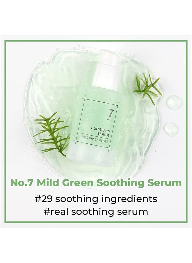numbuzin No.7 Mild Green Soothing Serum | Acne-prone Skin, Sensitive Redness, Centella Asiatica, Green Tea 1.69 fl oz  - Image 2