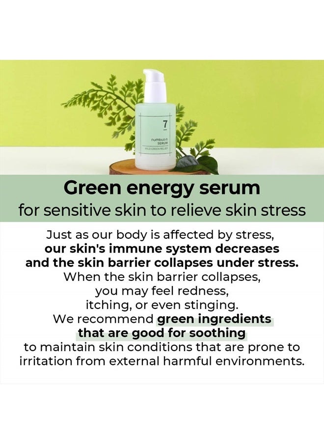 numbuzin No.7 Mild Green Soothing Serum | Acne-prone Skin, Sensitive Redness, Centella Asiatica, Green Tea 1.69 fl oz  - Image 4