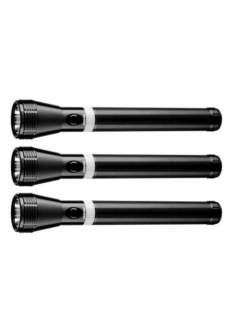 Geepas Rechargeable LED Flashlight Set 3Pc GFL4622