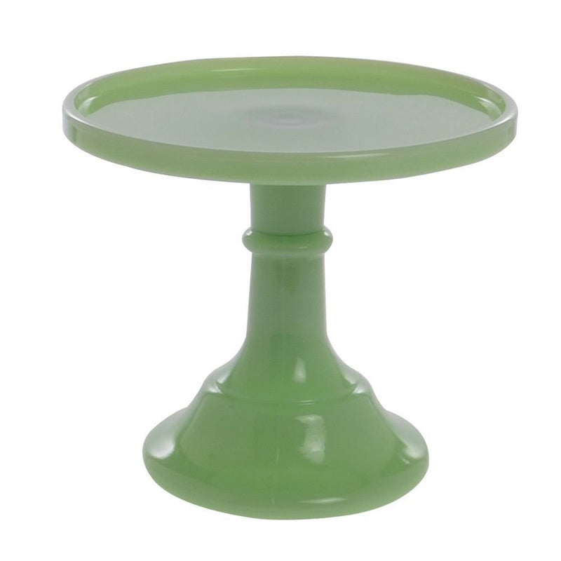 Mosser Glass Jadeite 6" Glass Cake Stand - By Mosser Glass - Image 1