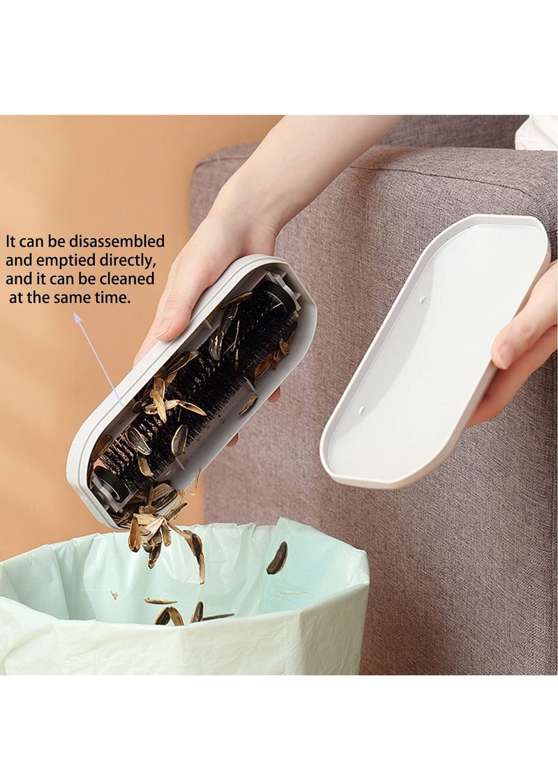 SYOSI - SYOSI 2 Pcs Crumb Sweepers, Reusable Handheld Table Crumb Sweeper, Nutshell Soft Bristles Debris Collector for Table Mat Bed Sofas Clothes Sheets Cleaning - Image 1