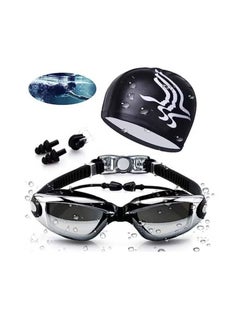 ORiTi Swimming Goggles With With Head Cap Ear And Nose Plug 19.5 X 7.5 X 7Centimeter  - Image 1