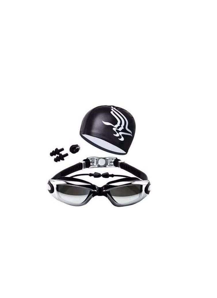 ORiTi - Swimming Goggles With With Head Cap Ear And Nose Plug 19.5 X 7.5 X 7Centimeter - Image 1
