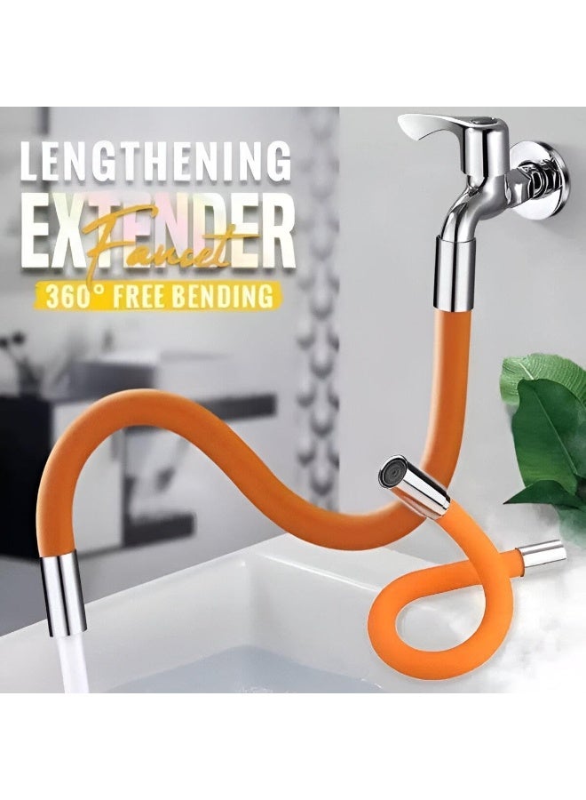وصلة صنبور مرنة، أنبوب تمديد صنبور ماء قابل للتعديل 360 درجة لأحواض المطبخ والحمام، تركيب بدون أدوات - Image 2