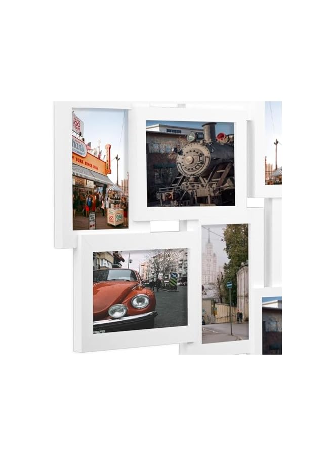 erorex ​Photo Frame Collage,​4x6 Photo Frames for Wall Decoraton,Classic Picture Frames Gallery Collection Display 12 Opening Photos Collage Frame for Wall Hanging,Multi Family Picture Frame (White)  - Image 3
