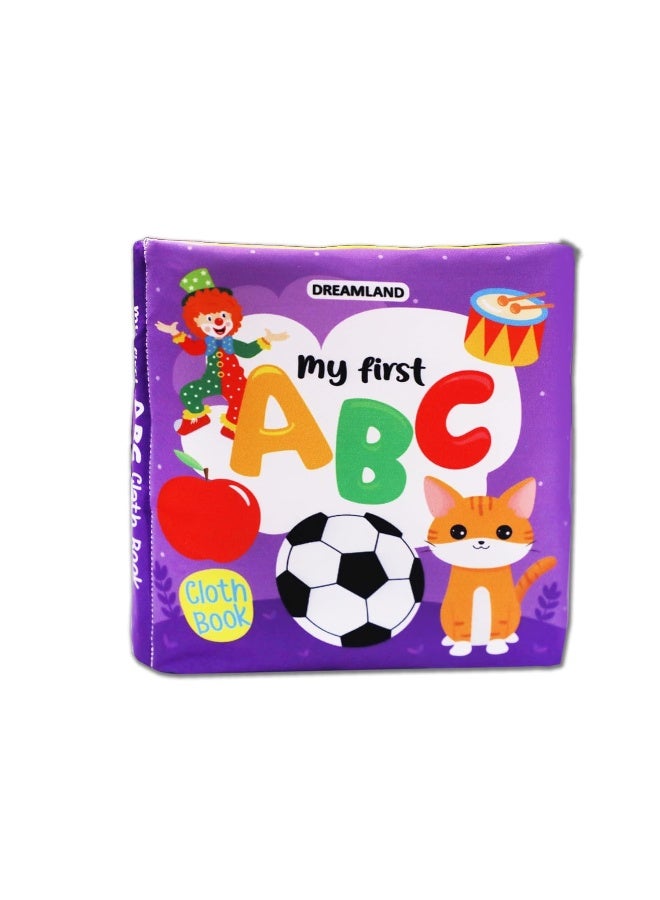 كتاب القماش الأول لطفلي من دريم لاند ABC مع صرير وورق مجعد، لعبة تعليمية مبكرة غير سامة للأطفال الصغار، الرضع - Image 1