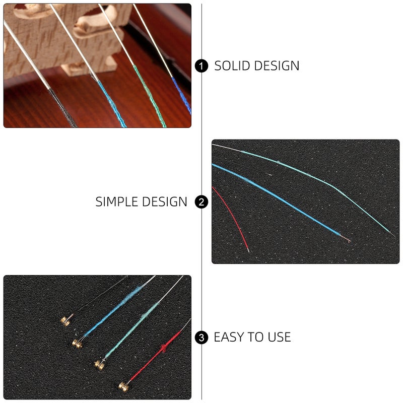2pcs Winomo G/D/A/E Violin Wire Strings Student Violin Replacement Useful Violin Accessories - Image 3