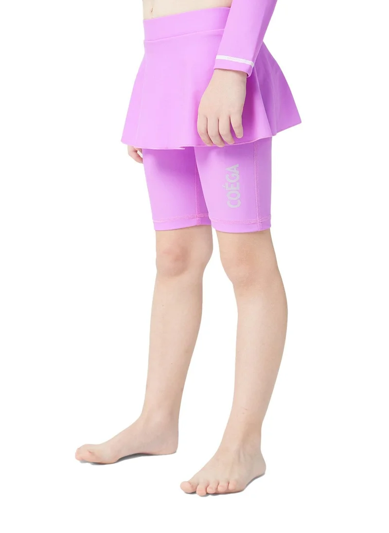 COEGA SUNWEAR COEGA Girls Kids Skirted Shorts - Pink Blue Tie Dye