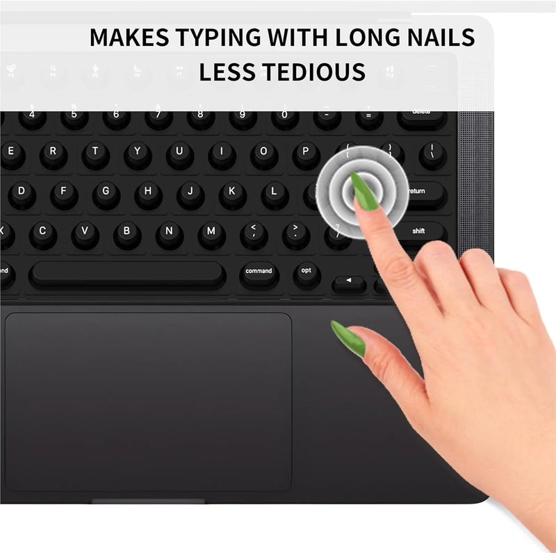 Keyboard for Long Nails 2/3/5set Long Nail Keyboard Cover Raised Keyboard Protector Compatible with Pro(2set) - Image 4