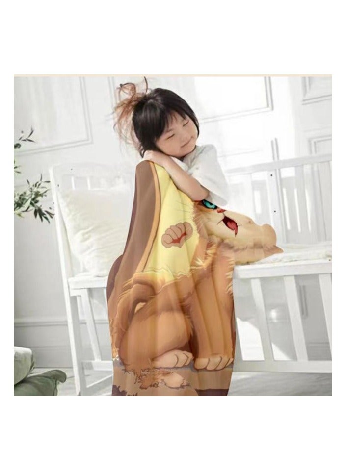 عام بطانية رقيقة من الفانيلا الكرتونية للأطفال أو الطلاب (دافئة ومريحة ومناسبة للنوم والألعاب) 100 سم * 150 سم - 763 - Image 4